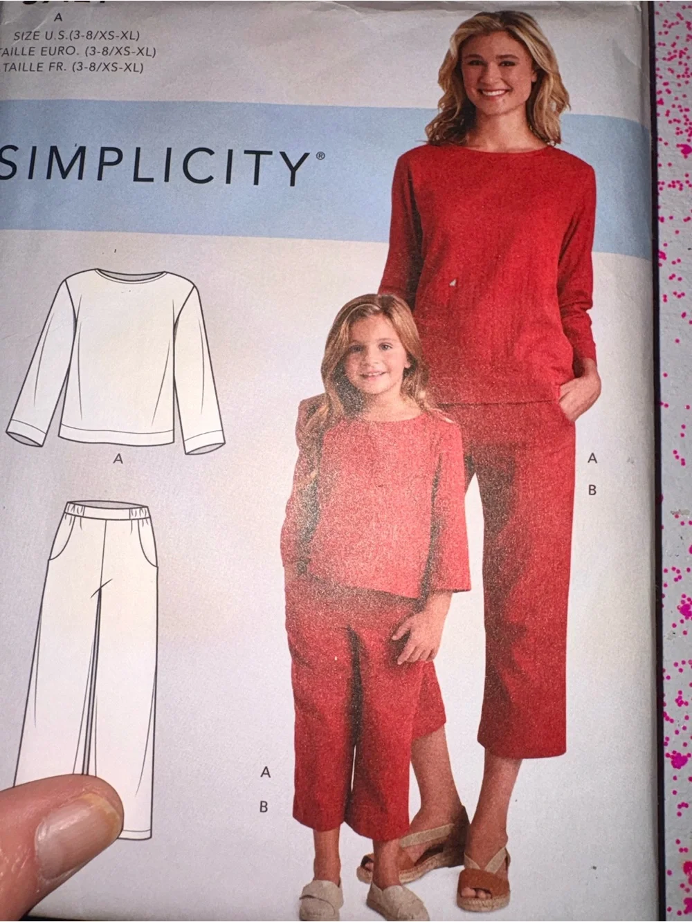 BN UNCUT SIMPLICITY 9121 A PAJAMAS SEWING PATTERNS